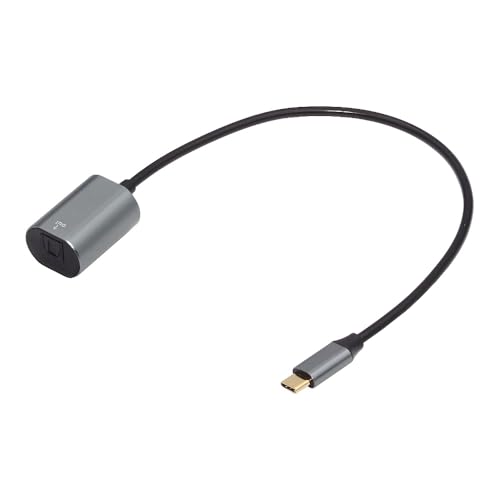 cablecc USB-C auf SPDIF Optisches Audiokabel, USB-C-Stecker auf Toslink-Buchse, digitales optisches Audiokabel für Laptop, Desktop, 20 cm cablecc USB-C auf SPDIF Optisches Audiokabel, USB-C-Stecker auf Toslink-Buchse, digitales optisches Audiokabel für Laptop, Desktop, 20 cm von cablecc