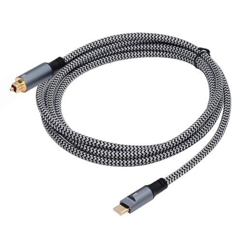 cablecc USB-C auf SPDIF Optisches Audiokabel, USB-C-Stecker auf Toslink-Stecker, digitales optisches Audiokabel für Laptop-Desktop, 1,8 m cablecc USB-C auf SPDIF Optisches Audiokabel, USB-C-Stecker auf Toslink-Stecker, digitales optisches Audiokabel für Laptop-Desktop, 1,8 m von cablecc