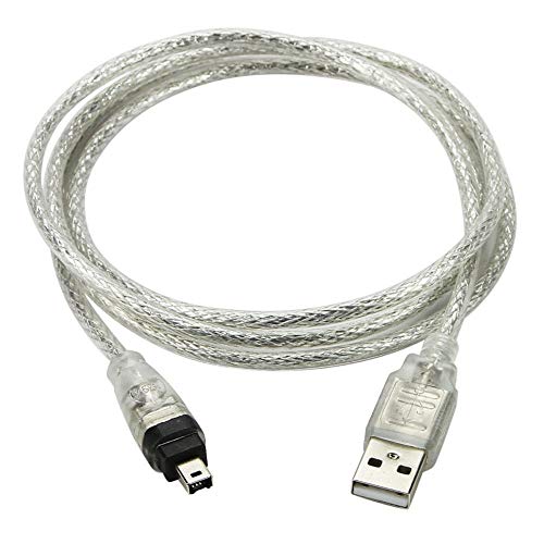 cablecc USB-Stecker auf Firewire IEEE 1394 4-poliger Stecker iLink Adapterkabel für Sony DCR-TRV75E DV von cablecc