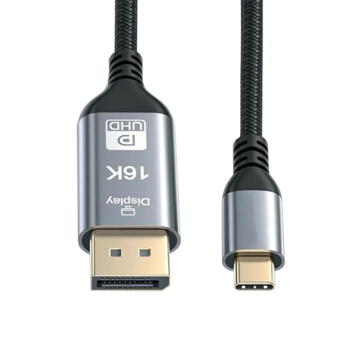 cablecc USB5.0 Typ C USB-C 16K 8K USB4 Quelle zu DisplayPort DP Displays Männlich HDTV Kabel für Laptop Monitor 2,0 m cablecc USB5.0 Typ C USB-C 16K 8K USB4 Quelle zu DisplayPort DP Displays Männlich HDTV Kabel für Laptop Monitor 2,0 m von cablecc