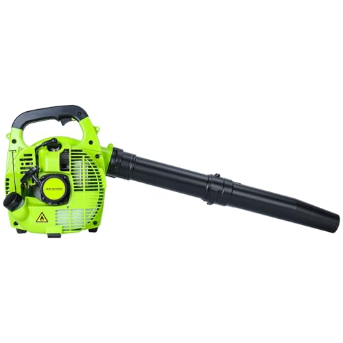 26cc Handheld Gas Laubbläser Akku-Laubbläser 1.0HP/380CFM/180MPH Gasgebläse Easy-Start Technologie & 360° Schutzgrill für Rasenpflege, Schneeblasen, Bau, Hausbesitzer & Bauunternehmer von cadciehe