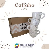 Wunderschöne, in Handarbeit Und Inklusiv Hergestellte Espressotassen - Espressobecher | 4Er-Set Der Farbe Weiß Mit Bunten Sprenkeln, 95Ml Wunderschöne, in Handarbeit Und Inklusiv Hergestellte Espressotassen - Espressobecher | 4Er-Set Der Farbe Weiß Mit Bunten Sprenkeln, 95Ml von caffabo