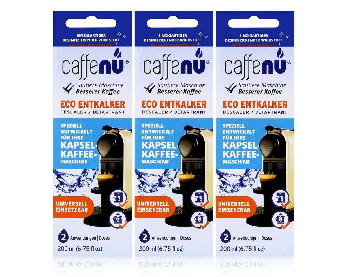 caffenu Caffenu Eco Entkalker 200ml - Speziell für Kapsel-Kaffee-Maschinen (3e Entkalker von caffenu