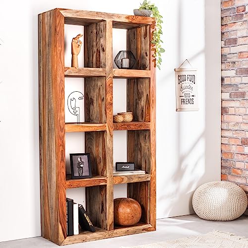cagü - Exklusives Regal BÜCHERREGAL [Salem] SHEESHAM MASSIV Holz 180cm x 90cm von cagü
