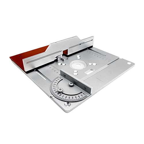 caigou Set mit 3 Frästisch-Einlegeplatten, Aluminiumlegierung, Holzfräsen, Flip-Board, Trimmmaschine, Gravur, Hilfswerkzeug, Holzbearbeitungsbänke von caigou