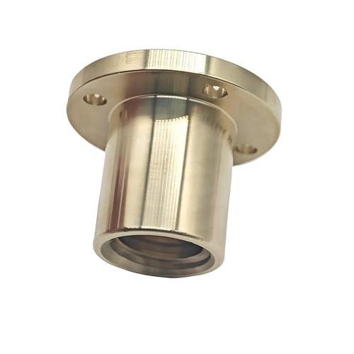 T30 Messing Rundschraubenmutter Tr30x6 Trapezgewinde Rechtsgewinde Flanschgewindemutter für 30 mm Durchmesser 6 mm Steigung Leitspindelstange von caihongwei