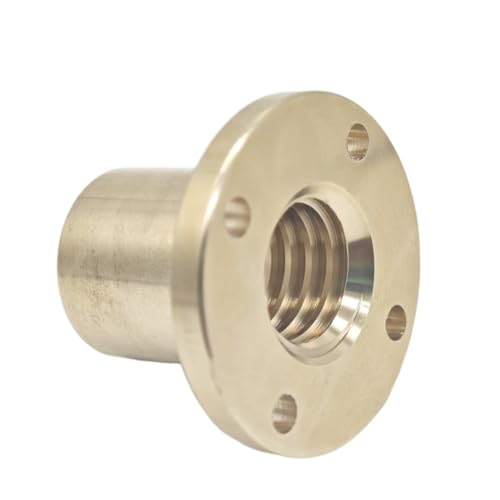 T32 Messing Schraubenmutter Rechtsgewinde Tr32x6 Rundflanschblock 32 mm Durchmesser 6 mm Steigung Trapezgewinde Flanschmutter von caihongwei