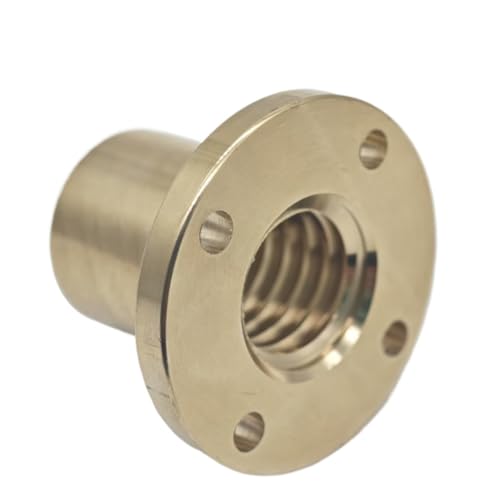 TrL22x5 Messing Rundschraubenmutter, Linksgewinde, T22 Gewindespindel Flanschmutter, 22 mm Durchmesser, 5 mm Steigung, Trapezgewindeblock TrL22x5 Messing Rundschraubenmutter, Linksgewinde, T22 Gewindespindel Flanschmutter, 22 mm Durchmesser, 5 mm Steigung, Trapezgewindeblock von caihongwei