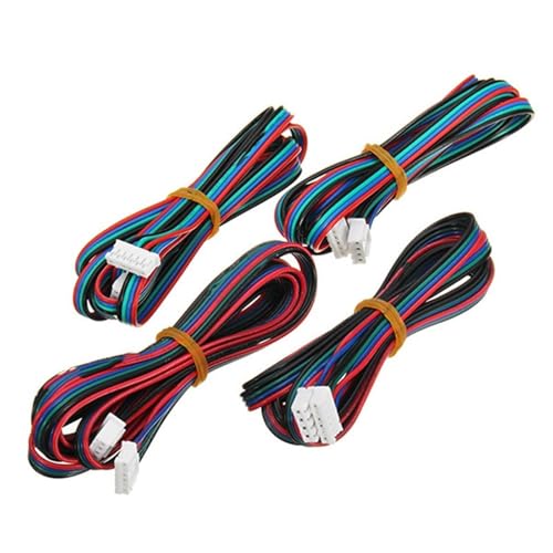 caihongwei Schrittmotor linear 4 stücke Stecker Schrittmotor Kabel 1 Meter 2 Meter 3 Meter 4pin zu 6pin XH2.54 Terminal Kabel Linie for Nema17 42 Schrittmotor Bewegungsschlitten(300cm) von caihongwei