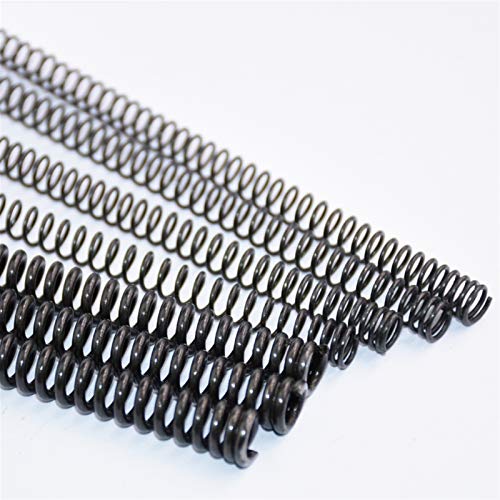 caihv-Feder langlebig, Schwarze Mangan-Stahlfeder, 1 stücke, Druckfeder, Drahtdurchmesser 1mm Außendurchmesser 6-15mm Länge 305mm DIY Zubehör (Length : 1x15x305mm) von caihongwei