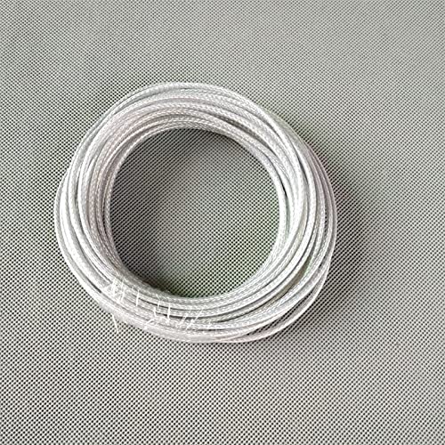 caihv-Kabelmeterware, 26awg * 2c FEP-Isolierung + transparentes PVC-abgeschirmtes Kabel, Pendelleuchte Netzkabel, elektrischer Draht, hohe Qualität (Color : 26AWGX2C, Length : 50m) von caihongwei