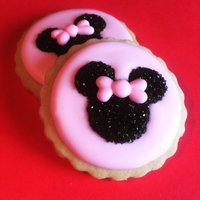 Mickey Und Minnie Silhouetten - Royal Icing Cupcake Topper | 12 von cakeartbychristy