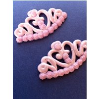 Prinzessinnen Kronen Aus Königlichem Zuckerguss in Der Farbe Lavendel | 12 Prinzessinnen Kronen Aus Königlichem Zuckerguss in Der Farbe Lavendel | 12 von cakeartbychristy