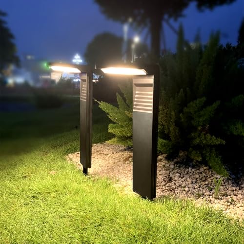 Mückenschutz Insektenschutzmittel Solar Gartenleuchten Automatische EIN/Aus Solarlampen Spotlight Anti-Moskito Außen Wasserdicht IP65 Perfekt für Garten Bukm Solarleuchten Garten Licht Sensor 