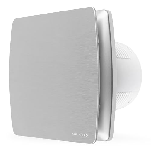 calimaero® BREEZE Badlüfter 100mm Mit Nachlauf Und Rückstauklappe, Badlüfter Mit Feuchtigkeitssensor, Energieeffizient, Leise, Kunststoff 12 W, 95m³/h, 32db, Ipx4 von calimaero