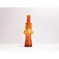 Hohe Glasvase Von Laura Glassworks Tarnow/Poland, 70S, Vintage von callofthepast