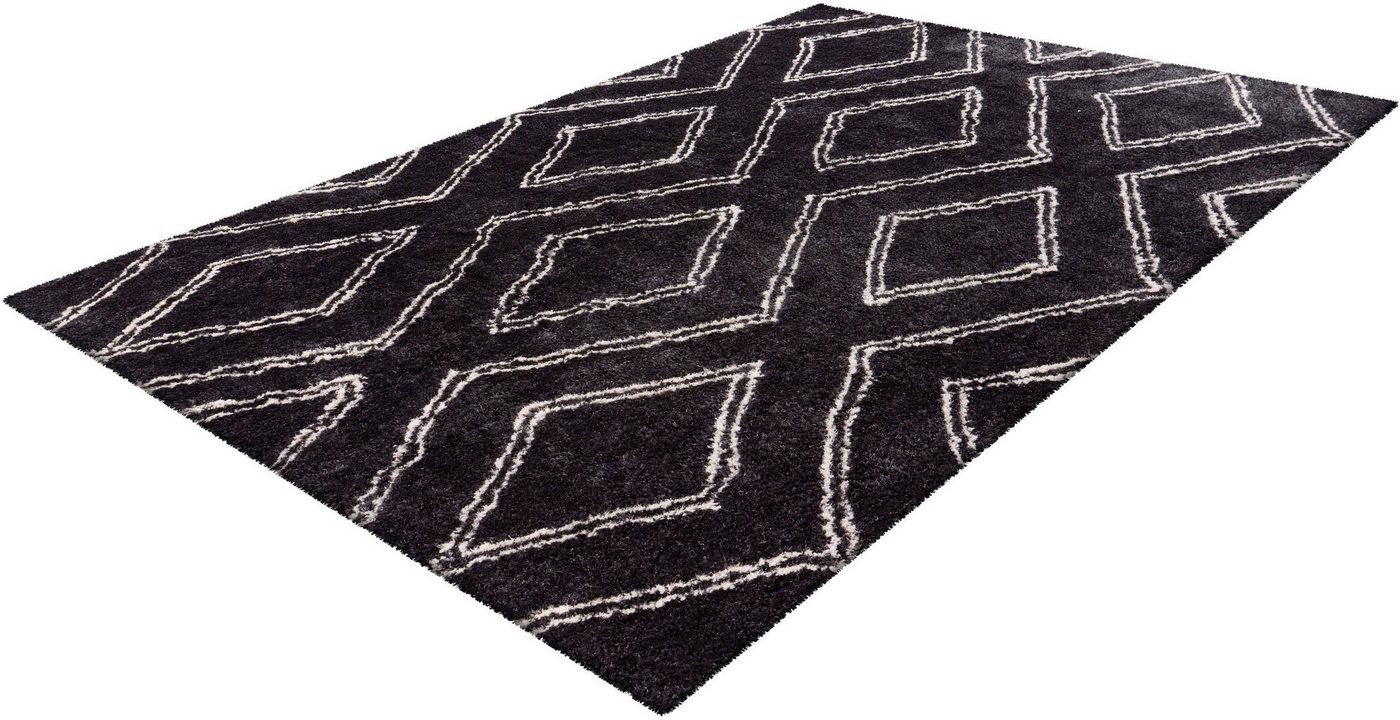 Hochflor-Teppich Elvar-2000, calo-deluxe, rechteckig, Höhe: 27 mm, besonders weich durch Microfaser, Wohnzimmer von calo-deluxe