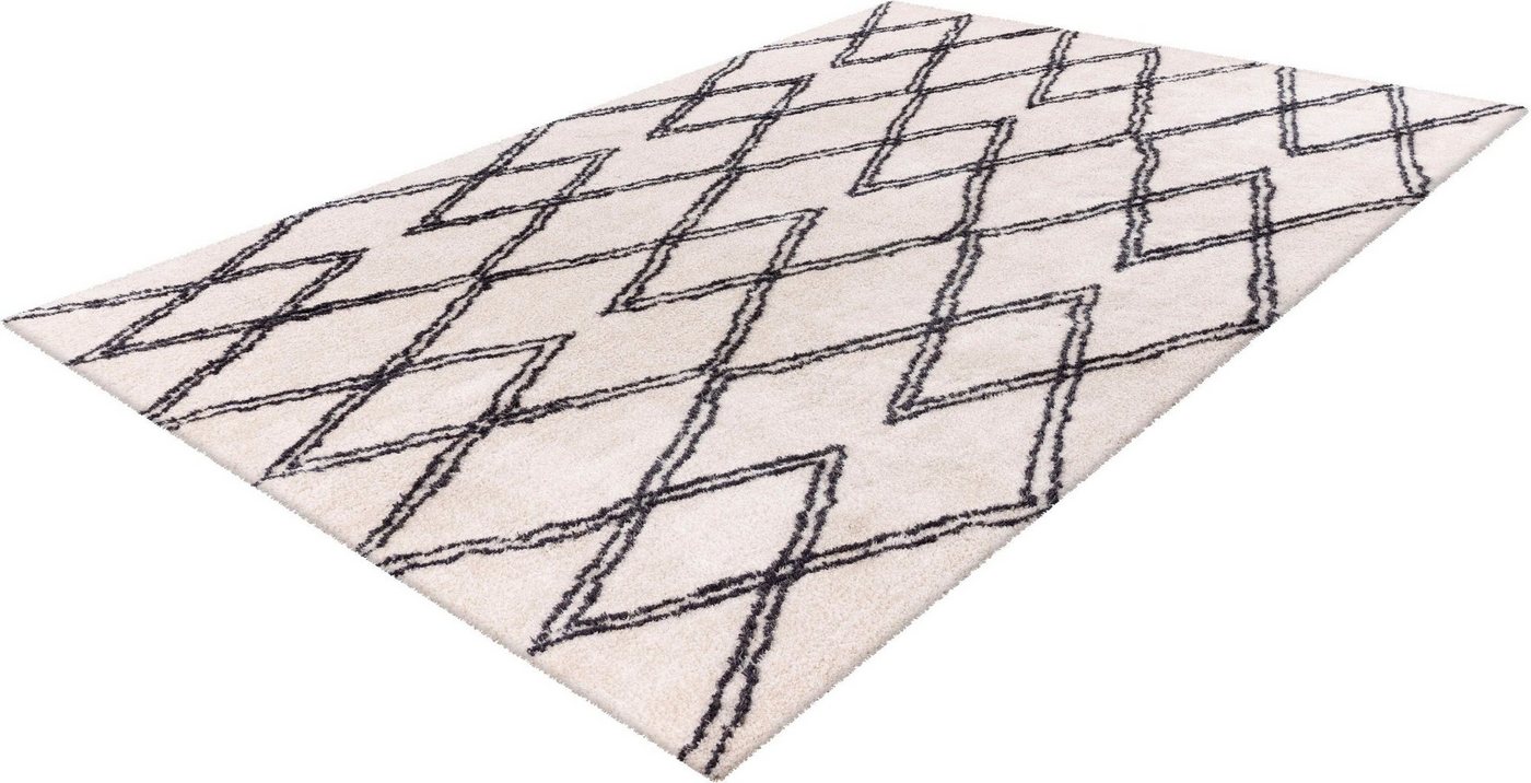 Hochflor-Teppich Elvar-3000, calo-deluxe, rechteckig, Höhe: 27 mm, besonders weich durch Microfaser, Wohnzimmer von calo-deluxe