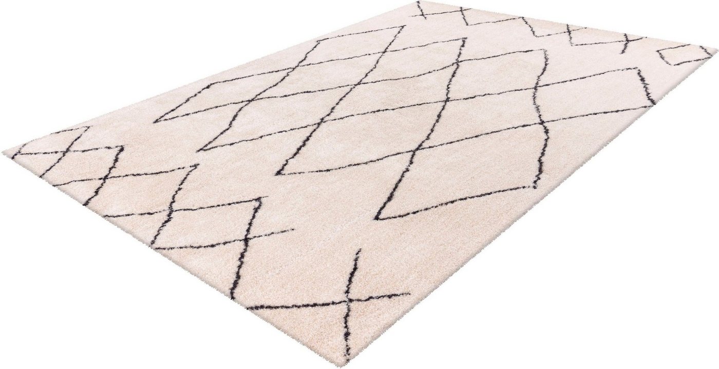 Hochflor-Teppich Elvar-4000, calo-deluxe, rechteckig, Höhe: 27 mm, besonders weich durch Microfaser, Wohnzimmer von calo-deluxe
