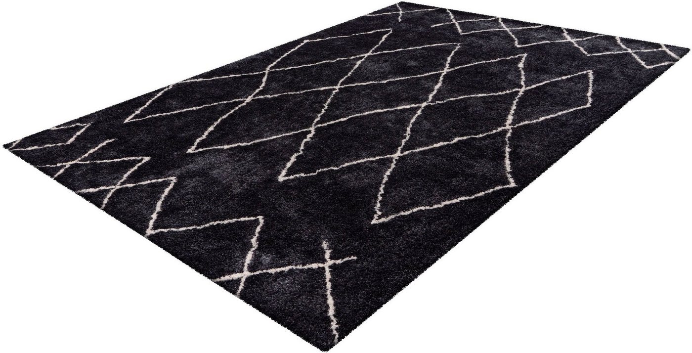 Hochflor-Teppich Elvar-4000, calo-deluxe, rechteckig, Höhe: 27 mm, besonders weich durch Microfaser, Wohnzimmer von calo-deluxe