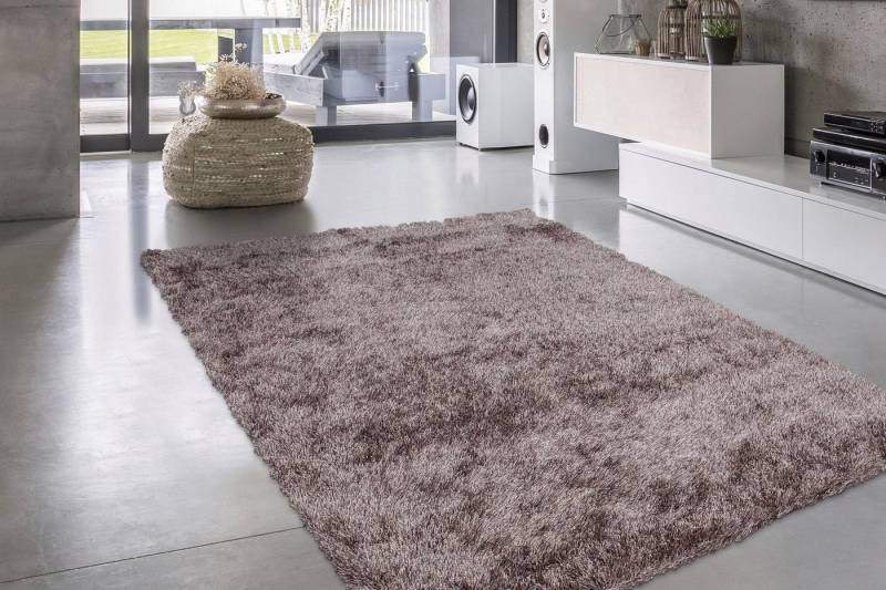 Hochflor-Teppich Masada 900, calo-deluxe, rechteckig, Höhe: 40 mm, Wohnzimmer von calo-deluxe