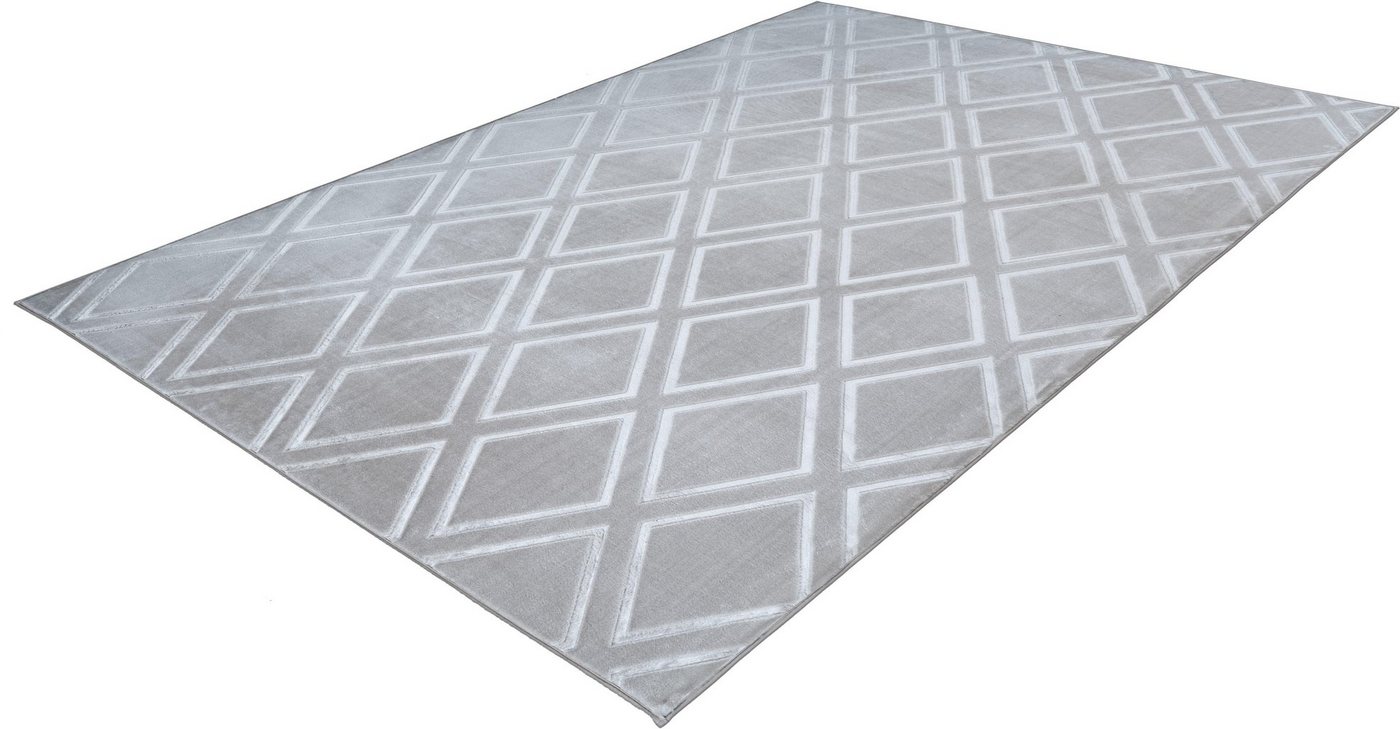 Teppich Latemar 400, calo-deluxe, rechteckig, Höhe: 7 mm, Hoch -Tief Struktur, Wohnzimmer von calo-deluxe