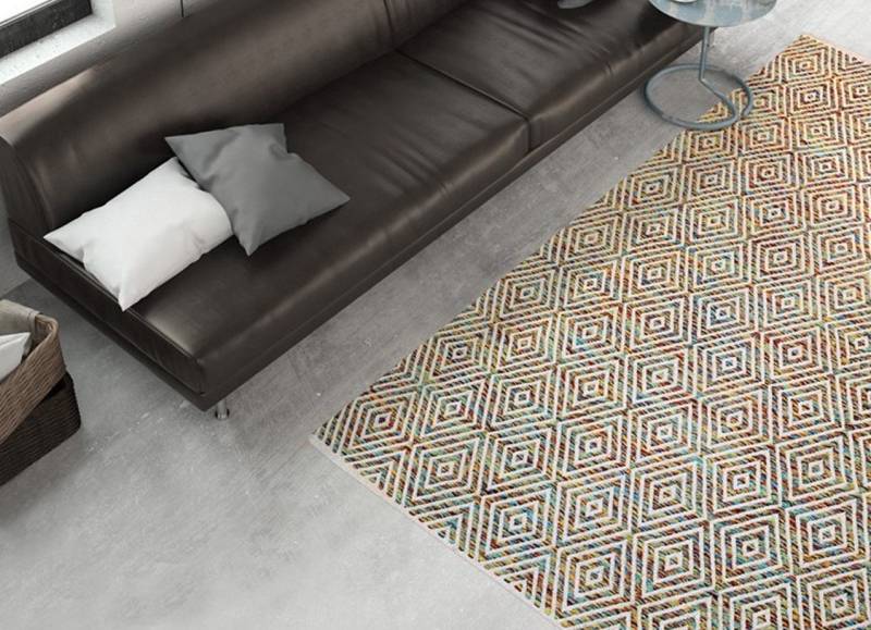 calo-deluxe Teppich Luba 333, rechteckig, Höhe: 7 mm, reine Baumwolle, Wohnzimmer calo-deluxe Teppich Luba 333, rechteckig, Höhe: 7 mm, reine Baumwolle, Wohnzimmer von calo-deluxe