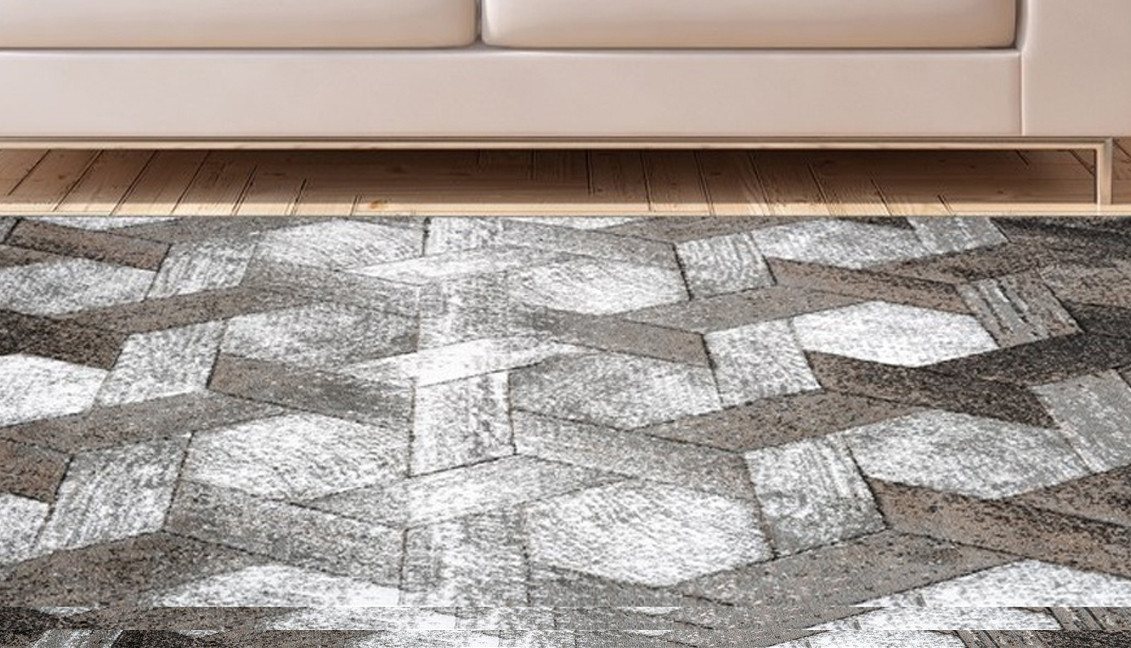 calo-deluxe Teppich Astro 301, rechteckig, Höhe: 14 mm, Kurzflor, Wohnzimmer von calo-deluxe