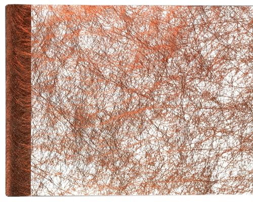 cama24com Tischläufer 25 Meter metallic Premium Vlies (Bronze) von cama24com