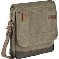 camel active Umhängetasche "Air", Canvas Modell aus weichem Lederimitat abgerundet mit Applikationen von camel active