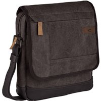 camel active Umhängetasche "Air", Canvas Modell aus weichem Lederimitat abgerundet mit Applikationen von camel active