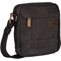 camel active Umhängetasche "Air", Canvas Modell aus weichem Lederimitat abgerundet mit Applikationen von camel active