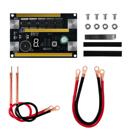 camister 18650 Lithiumbatterie PunktschweißGeräT Stiftsteuerplatine Touch-SchweißGeräT 12V Automatisches PunktschweißGeräT 9-Gang-Ausgangsmodul,A von camister
