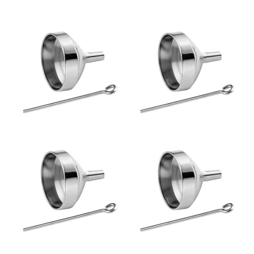 camister 4X Mini Trichter Set Rostfreier Stahl Urne Trichter Füller Kit für Feuerbestattung Schmuck Andenken von camister
