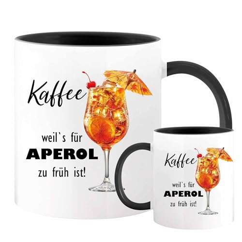 Tasse mit Spruch | Kaffee weil es für Aperol zu früh ist! | witzige Kaffeetasse | Geschenke für Frauen, Kollegin, Freundin von camolo