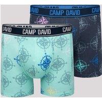 CAMP DAVID Boxershorts "Set:", (2 St.), mit All Over Print von camp david