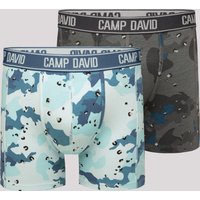 CAMP DAVID Boxershorts "Set:" 2 Stk. tlg., mit All Over Print von camp david