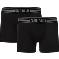 CAMP DAVID Boxershorts "casual", (2er Pack), mit elastischem Logo-Bund von camp david