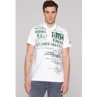 CAMP DAVID Poloshirt mit Logo Print von camp david