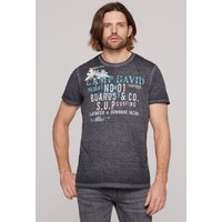 CAMP DAVID Rundhalsshirt, mit Ausbrenner-Effekten von camp david