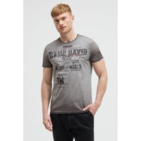 CAMP DAVID Rundhalsshirt, mit Kontrastnähten von camp david
