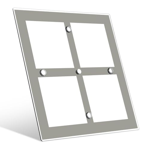 camperxlite 21,5CM x 21,5CM LED Lampe CRI 90 Wohnmobil Deckenleuchte, 12V Wohnwagen Acryl Innenbeluchtung für Camper LKW Van Caravan Boot LED Beleuchtung mit EIN/Aus Dimmer Schalter (3000K) von camperxlite