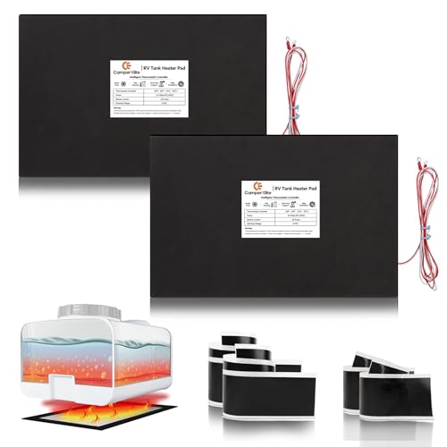 Camperxlite Wohnmobil-Tankheizkissen mit automatischem Thermostat, DC 12 V Haltetankheizung mit größerem Heizmodul, Verwendung mit bis zu 25 Liter Frischwasser/Grauwasser/Schwarzwassertank (2 Stück) Camperxlite Wohnmobil-Tankheizkissen mit automatischem Thermostat, DC 12 V Haltetankheizung mit größerem Heizmodul, Verwendung mit bis zu 25 Liter Frischwasser/Grauwasser/Schwarzwassertank (2 Stück) von camperxlite