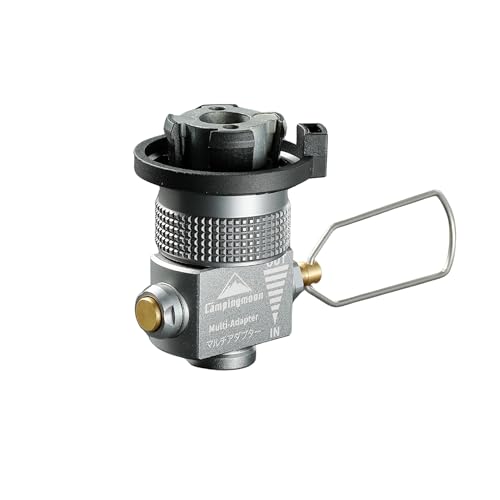 CAMPINGMOON Butan auf Isobutan Gas Kanister Nachfülladapter Schraube Lindal Ventil Campingkocher Adapter von camping moon