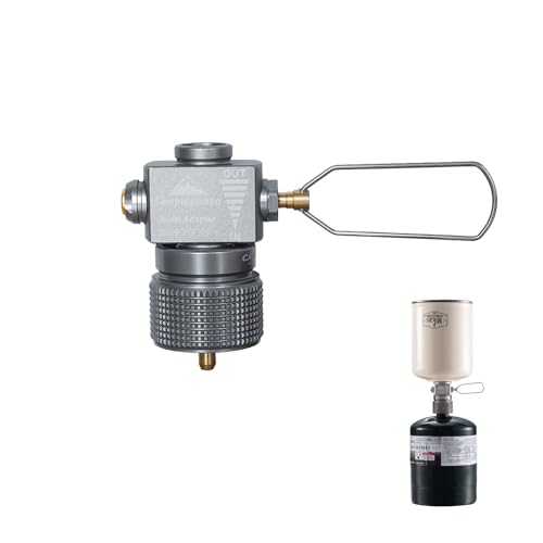 Campingmoon Butangas Nachfülladapter auf Propan Gas Refill Adapter und LPG Propan Adapter (Isobutan Gas auf 1lb Propan Tank (Z15+Z22) von camping moon