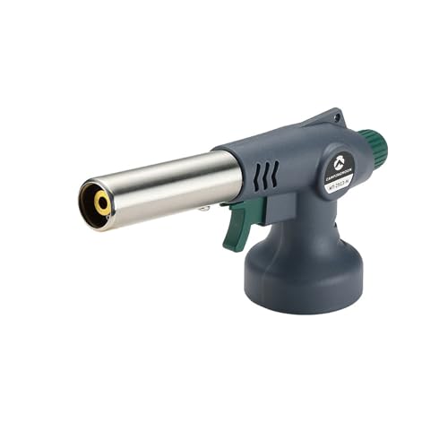 Campingmoon Butangasbrenner Küchenbrenner,Flambierbrenner,Creme Brulee Brenner Bunsenbrenner mit Einstellbare Flamme (Gray) von camping moon