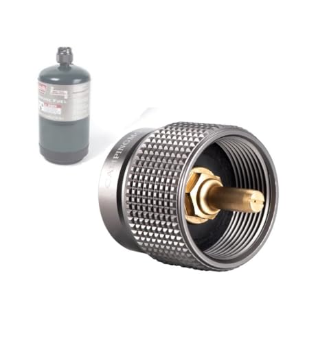 Campingmoon Campingkocher Adapter Gasflaschenadapter Camping Rucksackkocher Gas-Nachfüll-Adapter für 1 LB Propangastank von camping moon