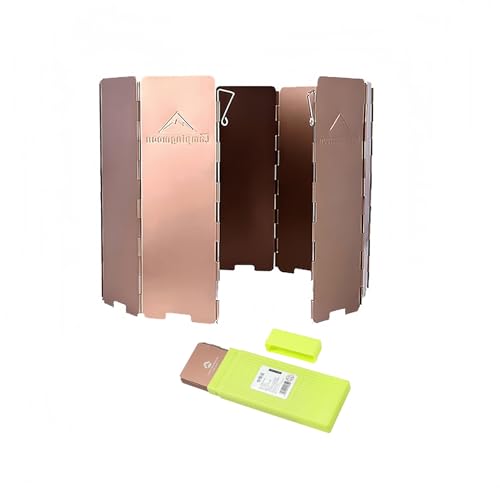 Campingmoon Faltbare Windschutz für Gaskocher Outdoor Camping Windschutz Campingkocher Camp Herd Windschutz mit 10 Lamellen aus Aluminium Campingmoon Faltbare Windschutz für Gaskocher Outdoor Camping Windschutz Campingkocher Camp Herd Windschutz mit 10 Lamellen aus Aluminium von camping moon