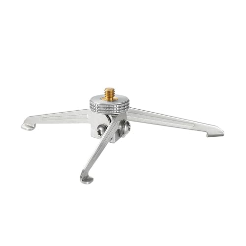 Campingmoon Outdoor Edelstahl 1/4 Kameraständer Faltbarer Aluminium Gastank Stativ Camping Gaslaternenständer von camping moon