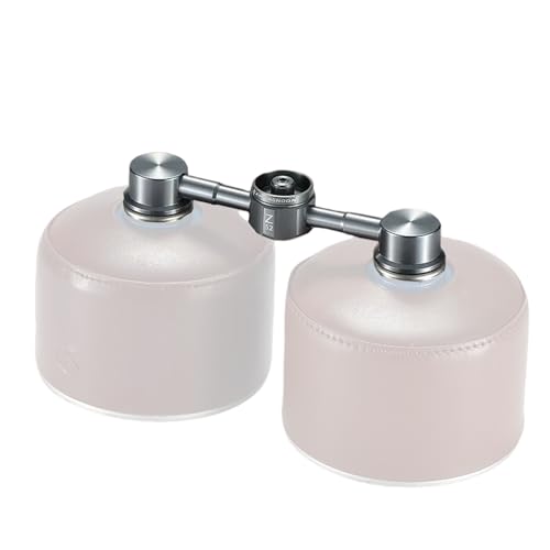 Campingmoon Two Supply One Gaskartuschen Adapter für EN417 Lindal-Ventil-Kanistergerät Campinglaterne von camping moon